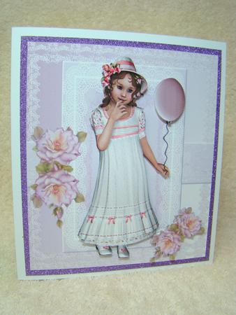 Sweet Girl Card by Beverly Carmichael