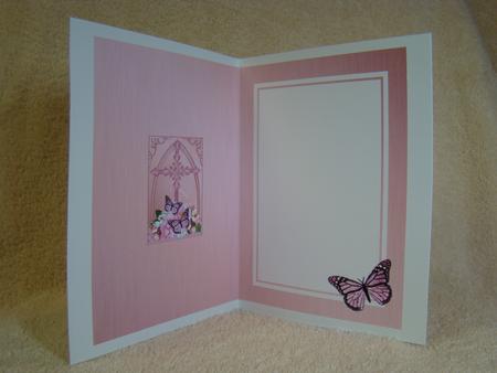 Fancy Cross Butterfly & Blossom Pyramid Matching Insert by Beverly Carmichael