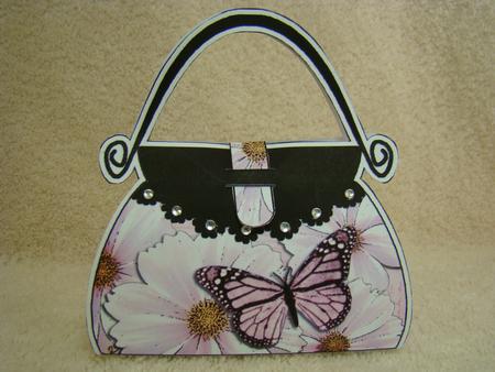 Butterfly & Flower Handbag Shaped Treat Favour Box Mini Kit by Beverly Carmichael