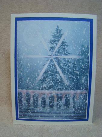 Lovely Christmas Scene with Snow by Beverly Carmichael