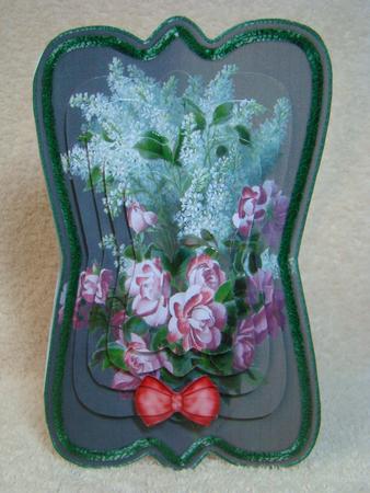 Beautiful Vintage Floral Bouquet Shaped Card Mini Kit by Beverly Carmichael