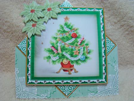 Elegant Tree Green Diamond Card Mini Kit by Beverly Carmichael