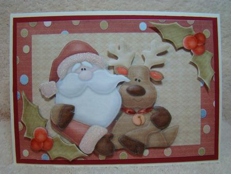 Santa & His Reindeer Friend by Beverly Carmichael