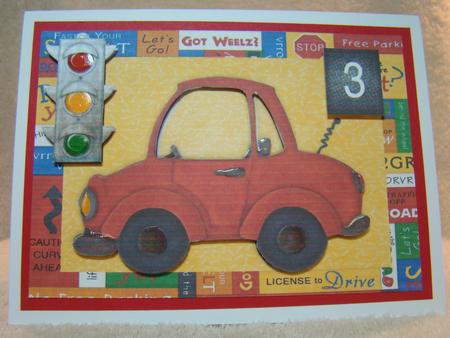 Beep Beep! Red Birthday Car by Beverly Carmichael