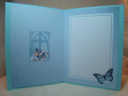 Fancy Cross Butterfly Bouquet Pyramid Matching Insert by Beverly Carmichael