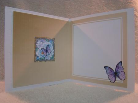 Butterfly Bouquet Round Edged Shaped Matching Insert by Beverly Carmichael