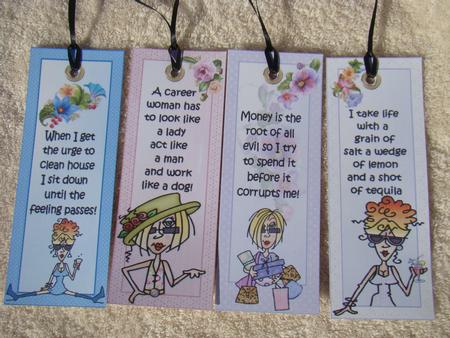 Collection of Four J.j and Rita Bookmarks by Beverly Carmichael