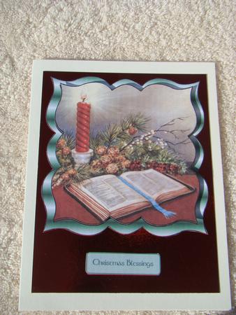 Christmas Candle & Holly by Beverly Carmichael