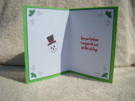 Snowman Wishes Insert by Beverly Carmichael