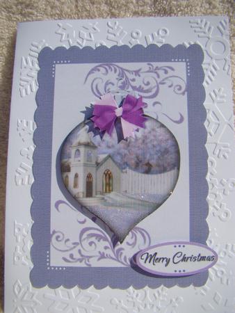 Christmas Scene Bauble 3 by Beverly Carmichael