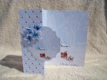 Home for the Holidays No Hole Fold Back Card by Beverly Carmichael