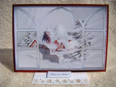 Peace at Christmas View Through My Window by Beverly Carmichael