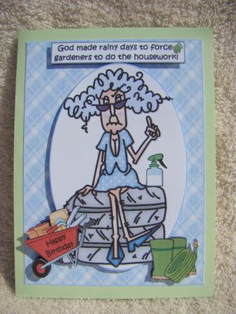 Stella Loves Her Gardening Quick Card by Beverly Carmichael