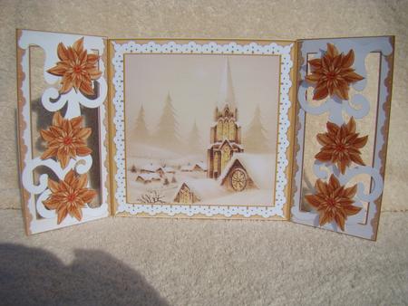 Snow Steeple Fancy Swirl Gatefold Card & E Kit by Beverly Carmichael