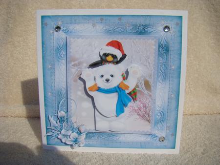 Polar Bear and Pengiun Christmas Fun Mini Kit by Beverly Carmichael