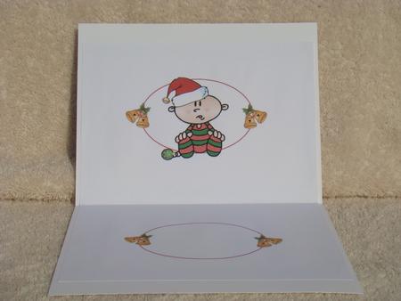 Yipee I'm Out Christmas New Baby Insert by Beverly Carmichael