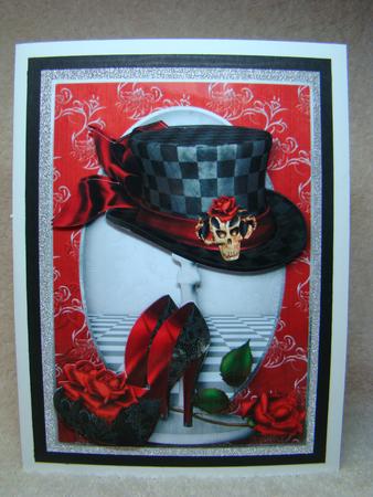 Gothic Elegance - Hat, Shoes & Roses by Beverly Carmichael