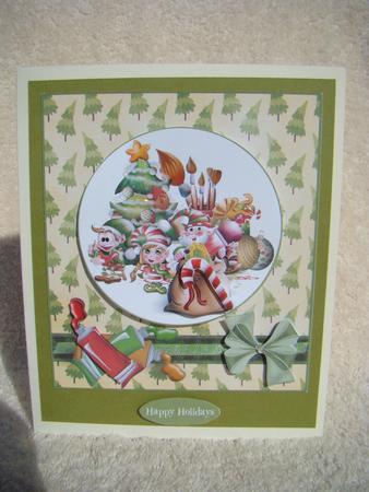 Painting Christmas Decorations Topper & Decoupage by Beverly Carmichael
