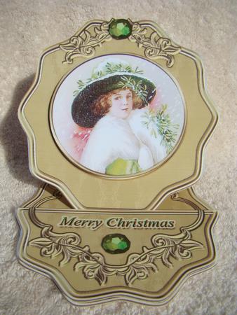 Merry Christmas Quick Card Easel by Beverly Carmichael