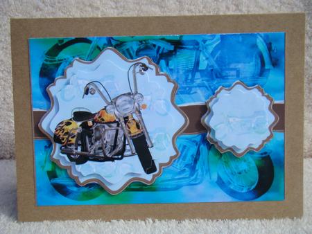 Red Hot Biker Ornate Mat Double Pyramid by Beverly Carmichael