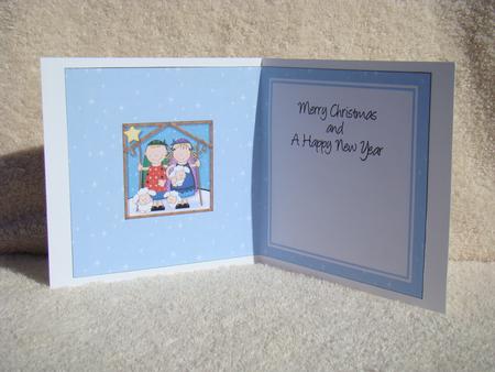 Xmas Nativity Shepherds Circle Pyramage Insert by Beverly Carmichael