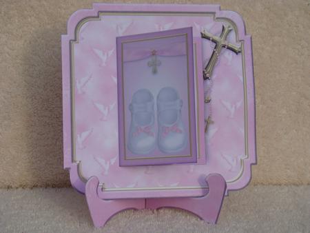 Baby Girl Baptism Poetry Book Card Mini Kit by Beverly Carmichael