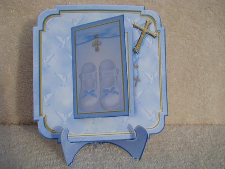 Baby Boy Baptism Poetry Book Card Mini Kit by Beverly Carmichael