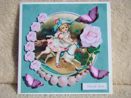 The Rocking Horse & Roses Topper & Decoupage by Beverly Carmichael