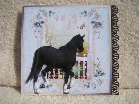 Beauty in Black Card Topper by Beverly Carmichael