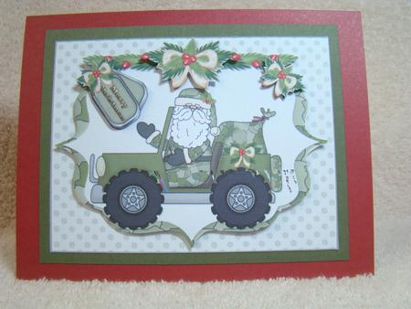 Christmas Wishes for the Troops Quick Card by Beverly Carmichael