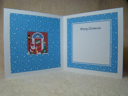 Ben Polar Bear Christmas Door Matching Square Insert by Beverly Carmichael
