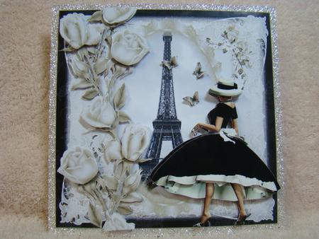 Meet Me in Paris Card Front by Beverly Carmichael