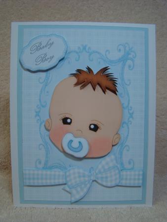 Cute Baby Boy with Dummy by Beverly Carmichael