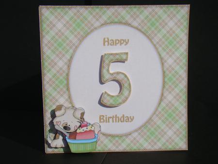 Cute Puppy & Cupcake Any Age 8x8 Mini Kit by Beverly Carmichael