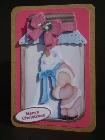 Oh I Do Love You Mr Snowman in a Jar by Beverly Carmichael