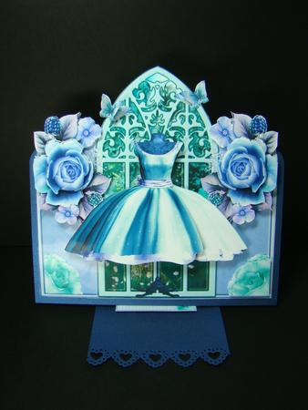 The Mint and Blue Window Topper Kit by Beverly Carmichael