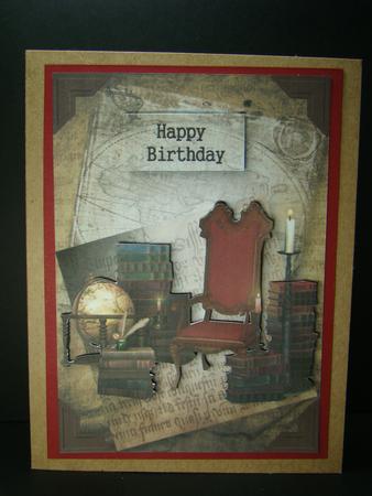 Vintage Library, Old Maps & Ancient Manuscripts by Beverly Carmichael