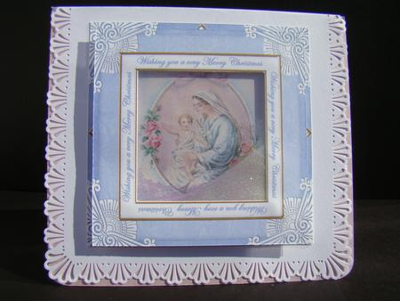 Mother Mary Merry Christmas Diamond Megacoupage Cf Kit by Beverly Carmichael