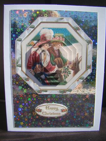 Vintage Christmas Pyramid Toppers x 2 Sheet 1 by Beverly Carmichael