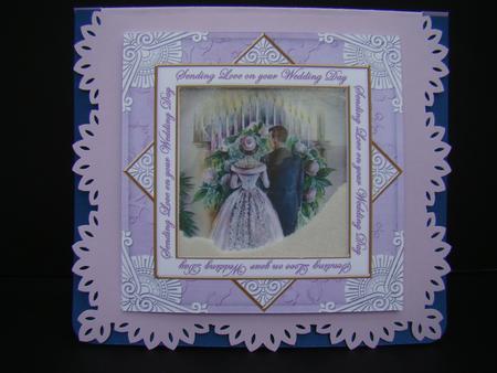 Wedding Couple Love on Weddingday Diamond Megacoupage Cf Kit by Beverly Carmichael