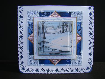Snow Stream Wu Merry Christmas Diamond Megacoupage Cf Kit by Beverly Carmichael
