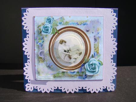 At Play Card Topper & Pyramid & Decoupage Layers by Beverly Carmichael