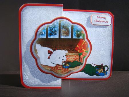 Christmas Puppy Fold Back Mini Kit by Beverly Carmichael