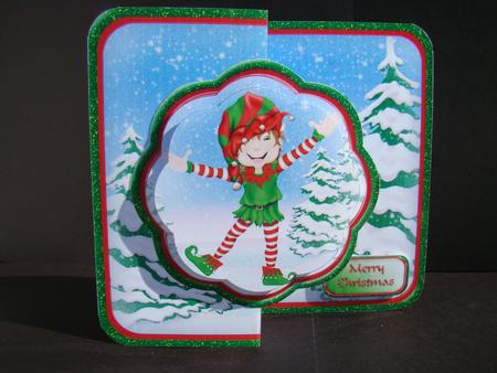 Christmas Elf Fold Back Mini Kit by Beverly Carmichael