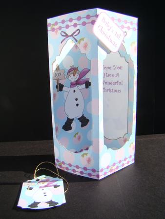 Tower Card - Joyful Snowman by Beverly Carmichael