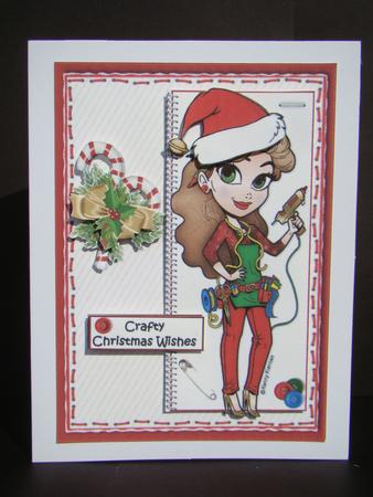Crafty Christmas Wishes Quick Card by Beverly Carmichael