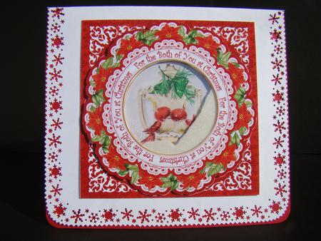 Lovebirds Both of You 8in Doily Shaker Cf Mini Kit by Beverly Carmichael