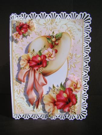 Beautiful Ladies Hat with Flowers & Berries by Beverly Carmichael