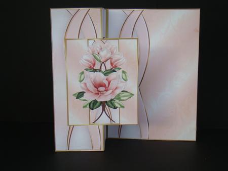 Fold Back Magnolia Blossoms and Butterflies by Beverly Carmichael