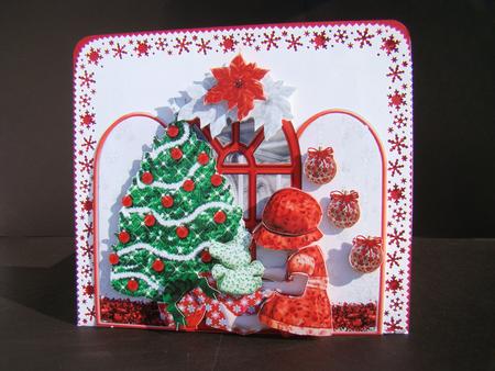 Opening the Presents Red Window Kit by Beverly Carmichael